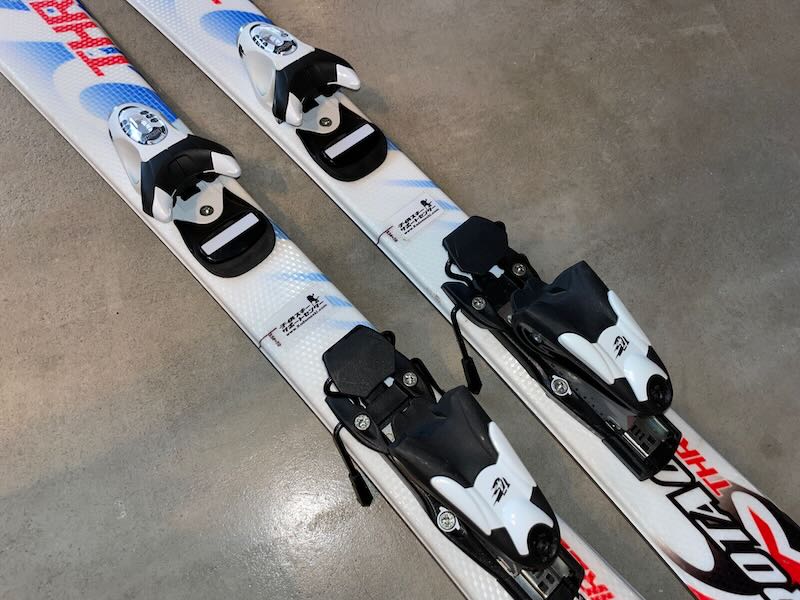 画像: 中古だがかなり新品に近いスキー板&ビンディングSwallowスワロ―RotationThree80cm・90cm