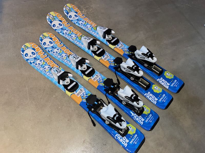 画像: 新古スキー板&ビンディングSwallowスワロースノーパンダ70cm・80cm・90cm